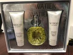 NEIGES LISE WATIER 3 PIECES GIFT SET :3.4 EDT Spray,3.4 Body Veil,3.4 Shower Gel