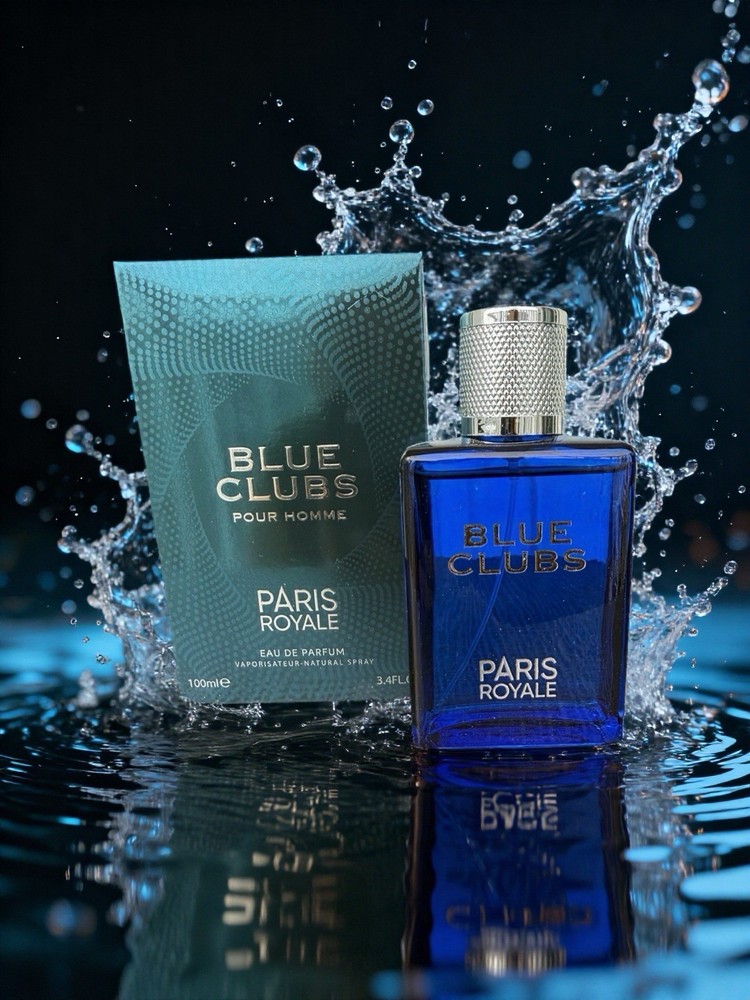 Paris Royale Blue Clubs Eau de Parfum Spray 3.4 fl oz Men’s Fragrance