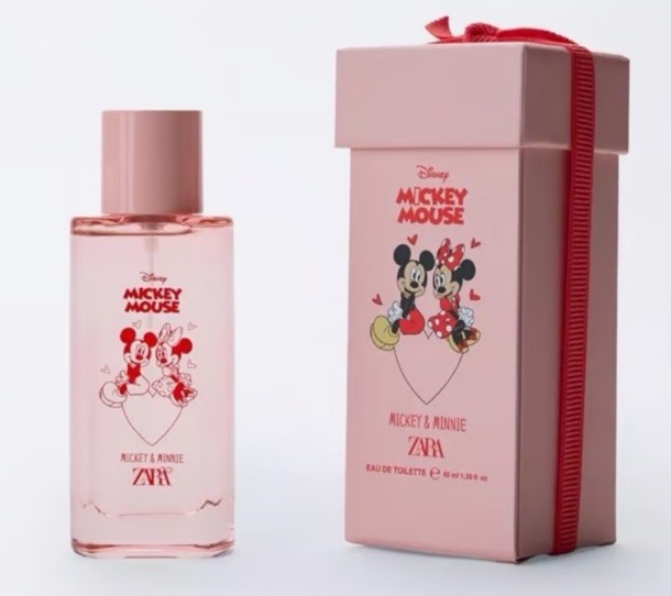 Zara Disney Mickey Mouse & Minnie Perfume Eau De Toilette 40ml (1.35 fl.oz.) NEW