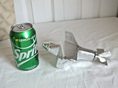 Avon SPIRIT of ST LOUIS silver airplane Windjammer AFTER SHAVE NOS vtg 1970’s
