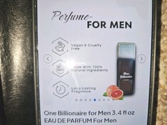 Fragrance Couture One Billionaire Eau De Parfum Spray For Men 3.4 Oz Sealed Fres