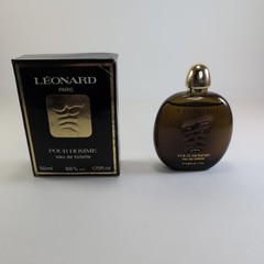 Leonard Pour Homme Eau de Toilette Splash 50 mL 1.7 fl oz Vintage Rare