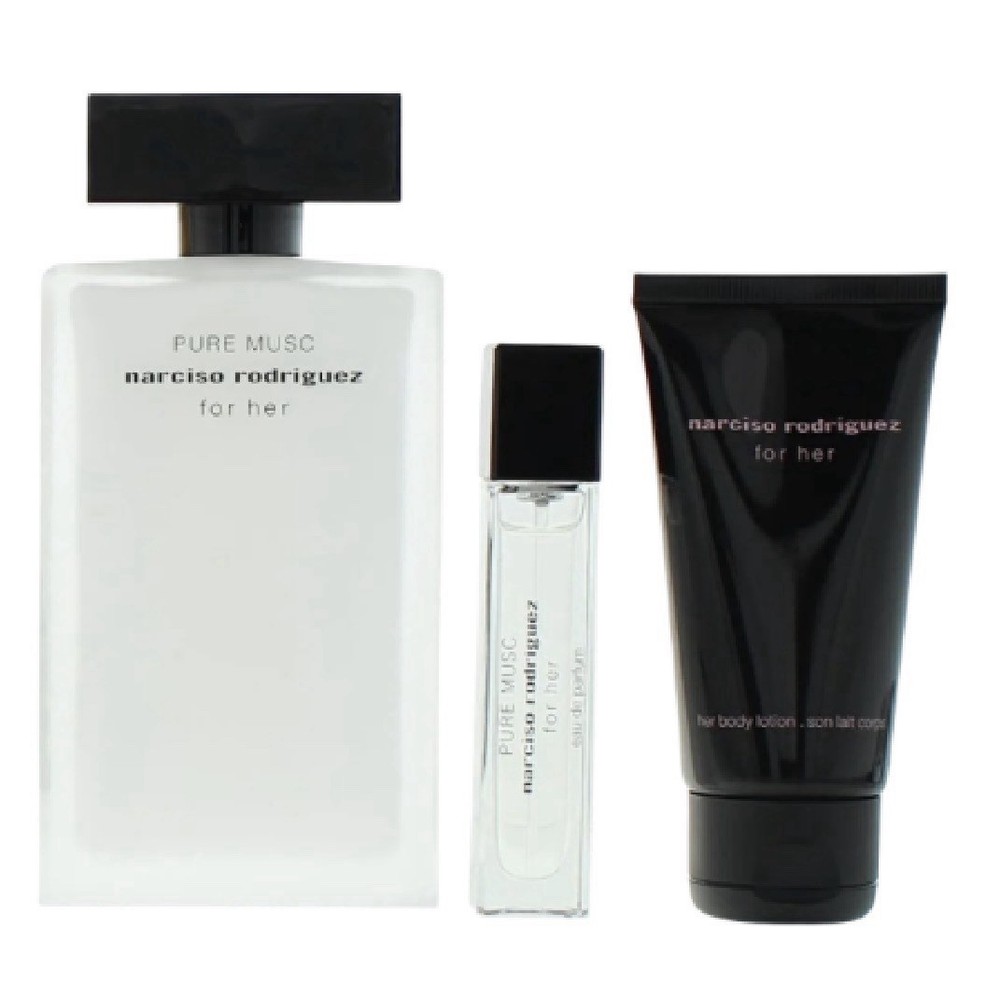 Pure Musc Narciso Rodriguez For Her Eau de Parfum EDP 3-Piece Set NEW IN BOX