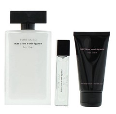 Pure Musc Narciso Rodriguez For Her Eau de Parfum EDP 3-Piece Set NEW IN BOX