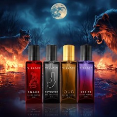 Villain EDP Perfume For Man 4 x 20ml Long Lasting Fragrance Cologne For Gift
