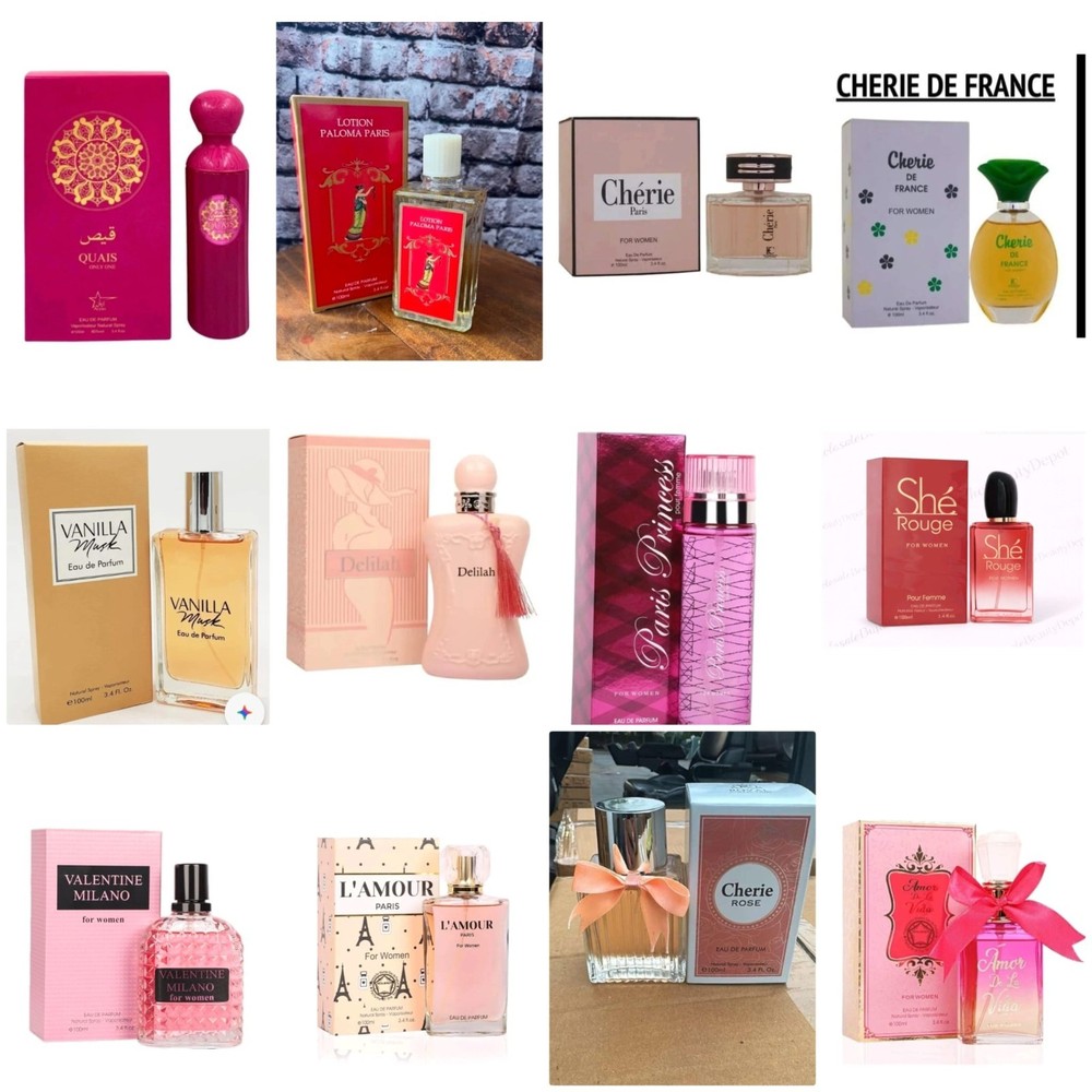 Wholesale Mixed Lot of Impression Perfumes Lot 12 Pieces Women Perfumes 3.4 oz