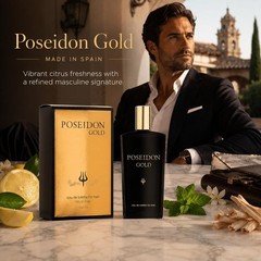 Long-Lasting Poseidon Gold Eau de Toilette for Men – 8 Hours of Sophistication