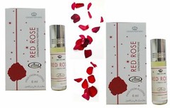 Red Rose Al Rehab 6ml Best Seller Perfume/oil/Attar Oud Rose, musky 2 PACK