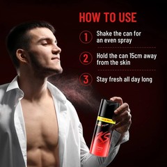 Kama Sutra Spark Deodorant Spray for Men 145g/220ml • Spicy Long-Lasting Fragran