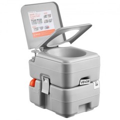 Portable Toilet, 5.3 Gallon Detachable Waste Tank, 120 Flushes, Camping Toilet f