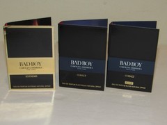 3 Bad Boy Cobalt & ELIXIR & Extreme Carolina Herrera Eau de Parfum 0.15 Oz TOTAL