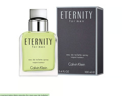 Eternity by Calvin Klein Eau De Toilette Spray 3.4 oz / e 100 ml New In Box