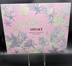 VERSACE BRIGHT CRYSTAL 3 pcs GIFT SET for Women 1.7 oz EDT Spray + LOTION + GEL