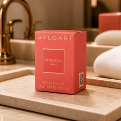 BVLGARI Omnia Coral Eau de Toilette 5mL New in Box Mini Perfume Women Travel