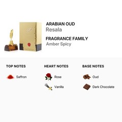 Arabian Oud Unisex Resala EDP Spray 3.38 oz Fragrances 6281101826575