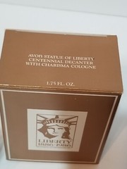VTG Avon Statue Of Liberty Charisma Cologne Centennial Decanter NIB