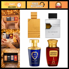 Fragrance Discovery Set for Men & Women – 4x10ml Amber Oud, L’aventure, Azlan Ou