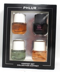Phlur Mini Perfume Coffret Set of 4 Holiday Brand New in Box .24 oz each