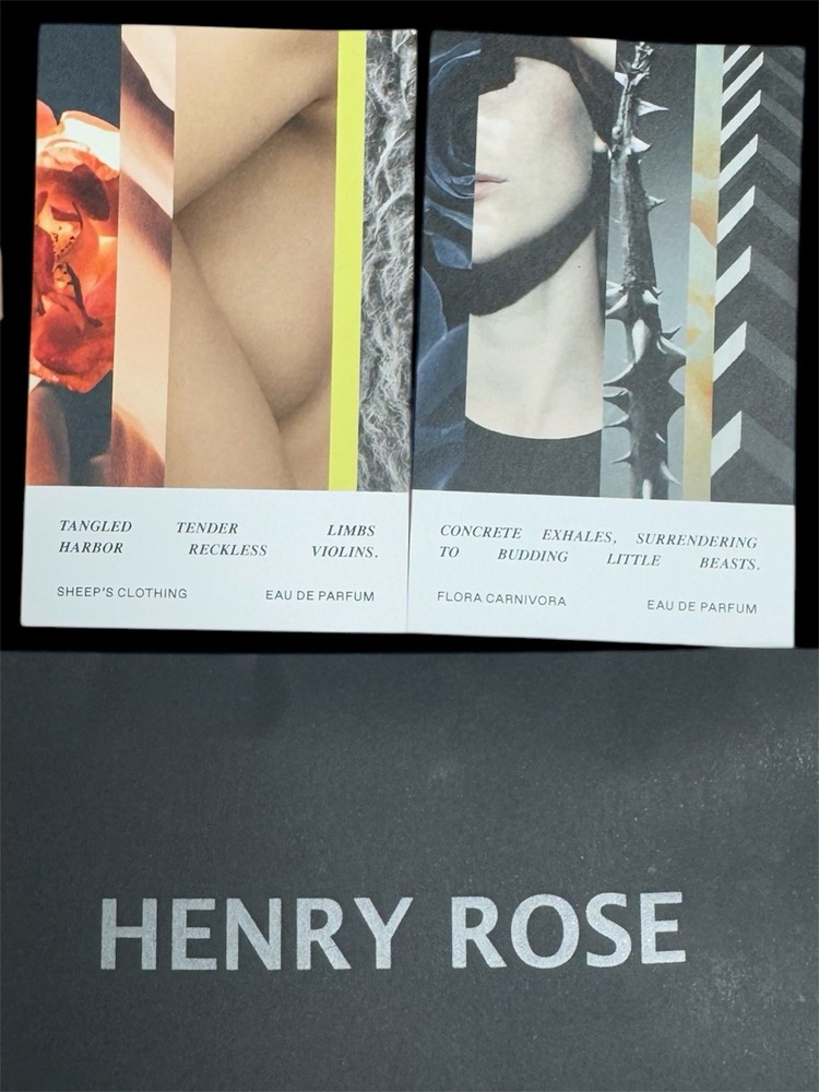3 Sets of Henry Rose Sheep’s Clothing & Flora Carnivora 1.5 ml EA – 6 Samples