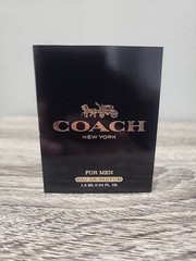 NEW 2025 COACH NEW YORK FOR MEN EAU DE PARFUM SAMPLE SPRAY 1.2 ML / 0.04 FL OZ