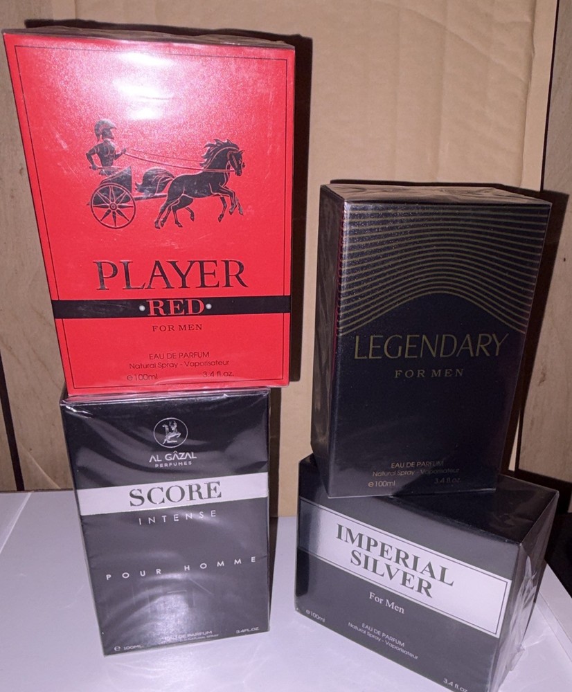A lot of 4 men colognes ￼