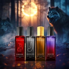 Villain EDP Perfume For Man 4 x 20ml Long Lasting Fragrance Cologne For Gift