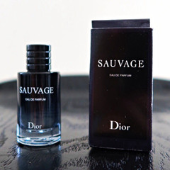 Dior Sauvage Eau de Parfum Spray Sample Size Mini 0.34 fl oz,full box of cologne