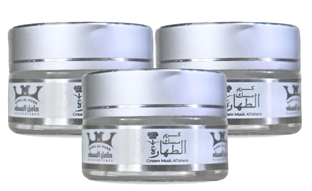 3 Packs X 20gm Cream Musk Al Tahara Saudi Arabian Arabic Egyptian Egypt Oriental