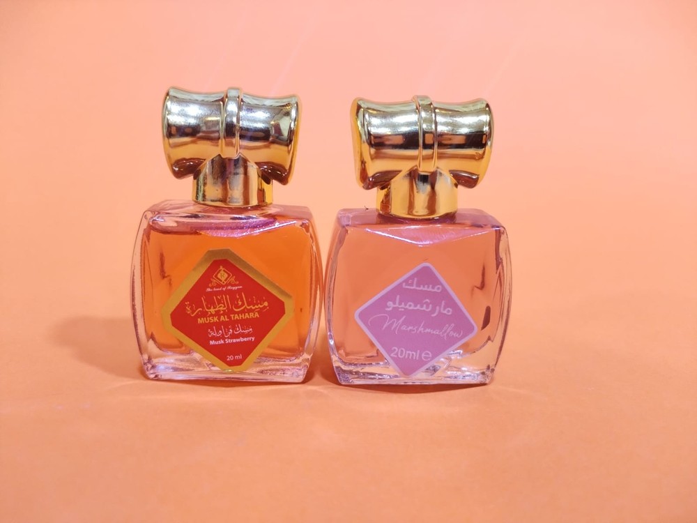 2x20ml Marshmallow & Strawberry Musk Tahara Perfume Oil Al Aqeeq UAE مسك الطهارة