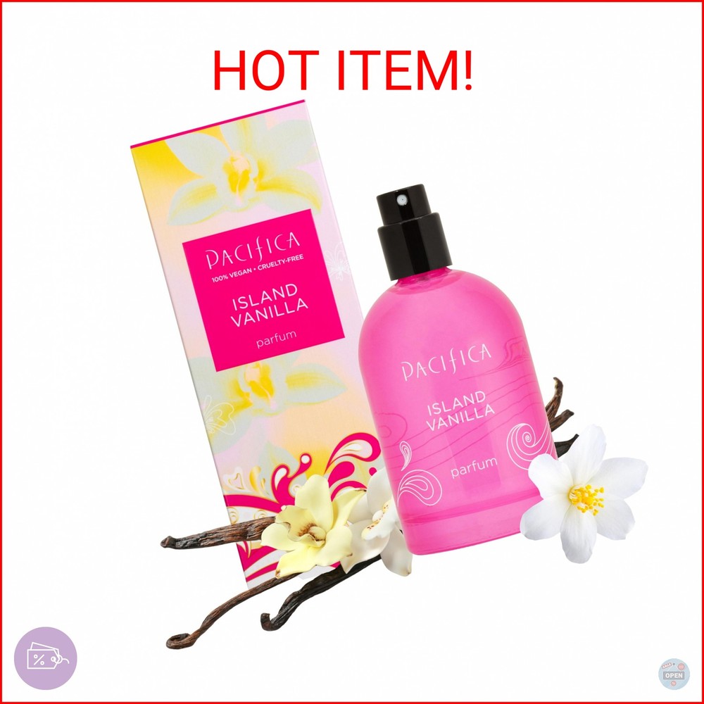Pacifica Beauty Island Vanilla Spray Perfume – Sweet Tropical Vanilla Gourmand S