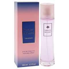Fragluxe My Love for Women – 3.3 oz EDT Spray Fl Oz (Pack of 1), Lavender