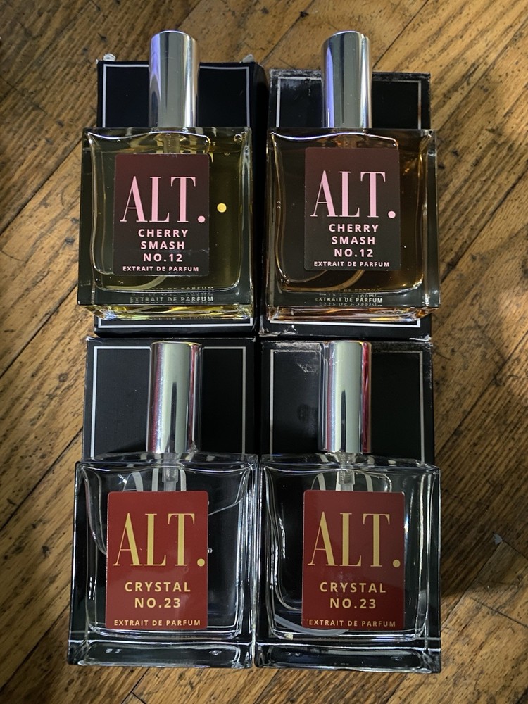 ALT Fragrances – Cherry Smash No. 12 & Crystal No. 23 EDP 3.3oz/100ml Lot Of 4