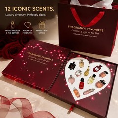 Mini Perfume Gift Set for Women – 12-Piece Floral & Citrus Fragrance