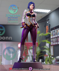 Elizabeth – 3DMoonn – Pin Up Statue & Miniature | DND | Tabletop | Figurine