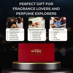 NITRO DUMONT PARIS POUR HOMME 9 * 0.34 EAU DE PARFUM SPRAY SET: NITRO + NITRO…