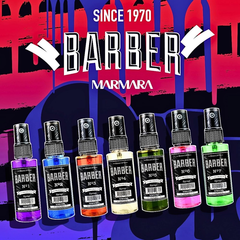 Marmara Barber Cologne Aftershave Spray Bottle 50 ml(1.69 oz) No.7 (Pack of 1)