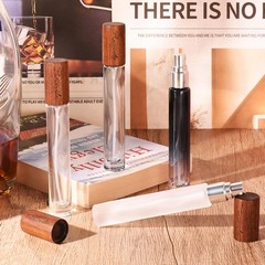 Piacevole 4 Pcs 10ml/0.34 Oz Travel Perfume Atomizer 0.3 Ounces, dark lid