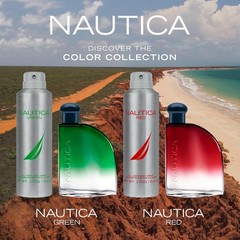 Nautica Color Red 1.6 fl oz EDT + 5.9 Deodorizing 3.85 Fl Oz (Pack of 2)