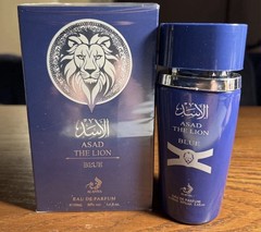 Asad The Lion Blue Eau De Parfum 100ml 3.4oz by Alafiya – New Sealed