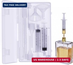 Perfume Refill Kit, 10-Piece DIY Cologne & Perfume Making Kit with Storage Box –