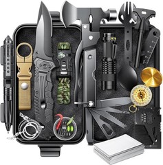 Unique Birthday Gift 21 in 1 Survival Kit for Men Waterproof Camping Accessories