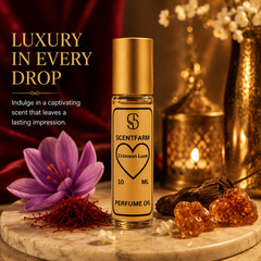 SCENTFARM Crimson Luxe Perfume Oil Long-Lasting Concentrated Roll-On Fragrance,