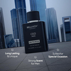 Bellavita Luxury CEO MAN INTENSE Eau De Parfum | 100 Ml (3.4 Fl.Oz.) | Perfume f