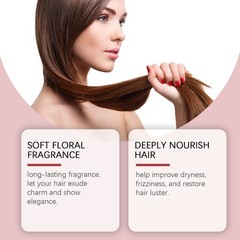 Floral Hair Oil Spray for Deep Conditioning and Hydrating Women’s Hair Treatment
