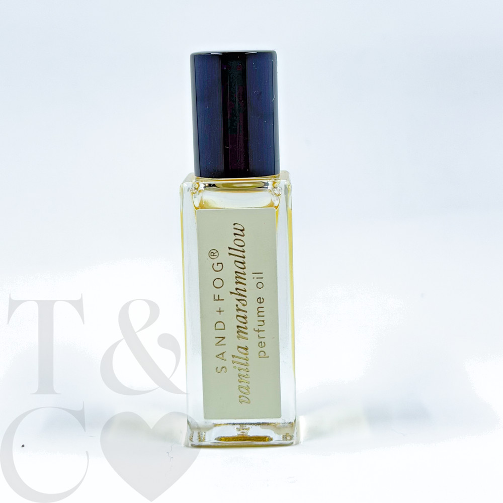 Sand + Fog Vanilla Marshmallow EDP Perfume Oil Roller .17oz Cream/Gold
