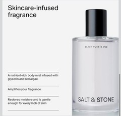 Salt & Stone Body Mist Black Rose & Oud 3.4 fl oz