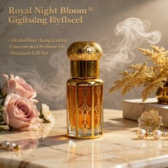 Luxury Attar Gift Set 4x11ml Alcohol Free Perfume Oil Floral Woody Unisex