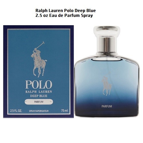 Ralph Lauren Polo Deep Blue 2.5 oz / 75 ml Eau de Parfum EDP Spray NEW, SEALED