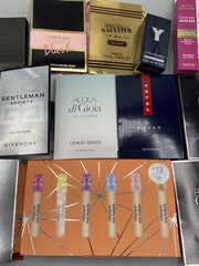 Designer Fragrance Beauty Sampler Set YSL Prada Jean Paul Clinique Armani women