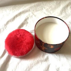 Vintage Faberge FLAMBEAU 10 Oz Perfume Powder Puff New